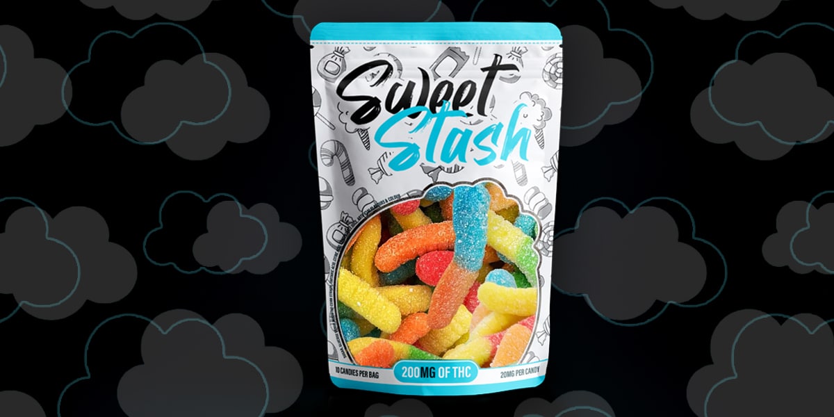 Sweet Stash Edibles - Sour Neon Worms