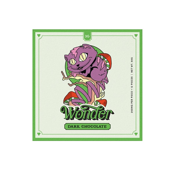 Wonder psilocybin chocolate bar dark chocolate